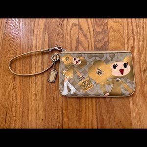 Coach limited edition Goldy wristlet